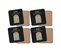 Thumbnail for Silvio Pettirossi International Airport ASU Coaster 4-Pieces-Set - Black