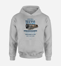 Thumbnail for TFE731 design on light gray hoodie single side
