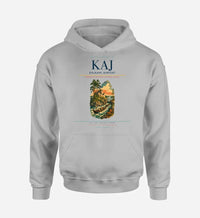 Thumbnail for Kajaani Airport (KAJ) design on light gray hoodie single-side print
