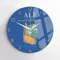 Thumbnail for Alta Airport ALF Wall-Clock No-Frame - Blue