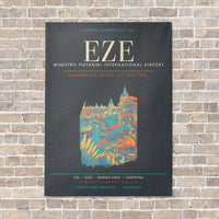 Thumbnail for Buenos Aires Ministro Pistarini International Airport EZE - Canvas Framed - Gray