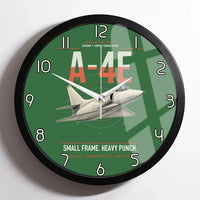 Thumbnail for A-4E Skyhawk design on green framed wall clock