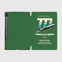 Thumbnail for Boeing 777-9 design on green samsung tablet tablet case