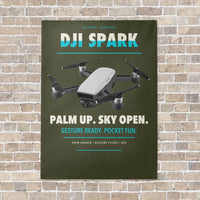 Thumbnail for DJI Spark vertical canvas print - no frame - green army background