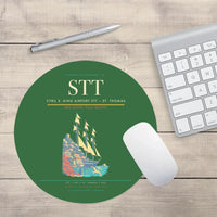 Thumbnail for Cyril E. King Airport (STT) design on green round mouse pad