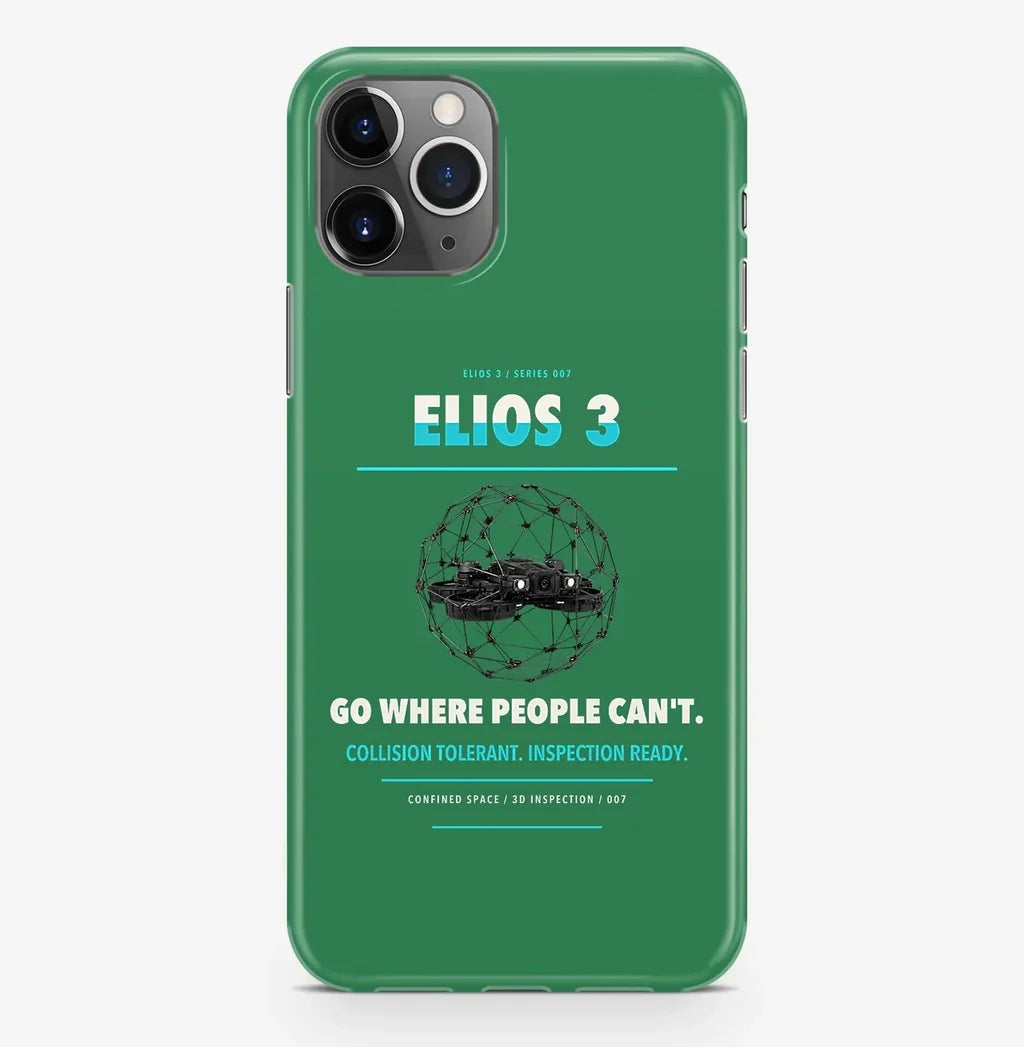 Flyability Elios 3 Case ProMax design on green iphone case promax