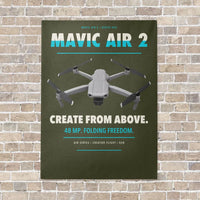 Thumbnail for DJI Mavic Air 2 vertical canvas print - no frame - green army background