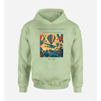 Thumbnail for VINTAGE G4394 - The Balloon Festival Dawn - Premium Hoodie design on lightgreen premium