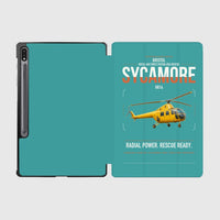Thumbnail for Bristol Sycamore HR14 design on turquoise samsung tablet tablet case