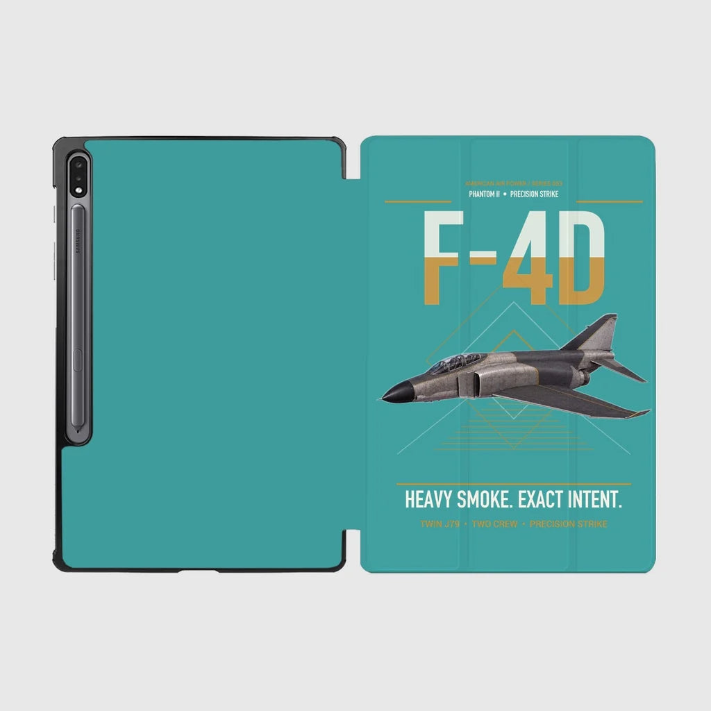 F-4D Phantom II design on turquoise samsung tablet tablet case