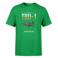 Thumbnail for TBD-1 Devastator design on green double-side t-shirt, single-side print