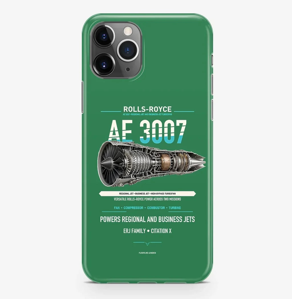 AE 3007 Case ProMax design on green iphone case promax