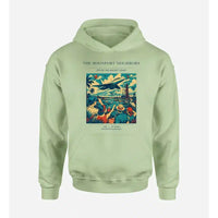 Thumbnail for VINTAGE G4129 - The Moonport Neighbors - Premium Hoodie design on lightgreen premium