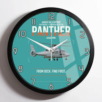Thumbnail for Airbus Helicopters AS565 MBe Panther design on turquoise framed wall clock