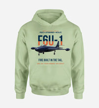 Thumbnail for F6U-1 PIRATE design on light green hoodie single side
