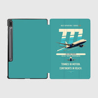 Thumbnail for Boeing 777F design on turquoise samsung tablet tablet case