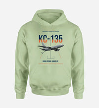 Thumbnail for KC-135 STRATOTANKER design on light green double-side hoodie, single-side print
