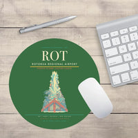 Thumbnail for Rotorua Regional Airport (ROT) design on green round mouse pad