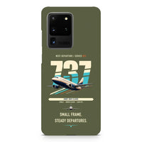 Thumbnail for Boeing 737-500 Classic design on samsung case - green army