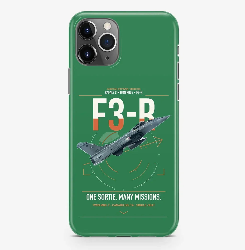 Dassault Rafale C — F3-R standard design on green magsafe iphone case, for iPhone Pro Max