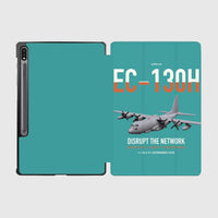 Thumbnail for EC-130H Compass Call design on turquoise samsung tablet tablet case