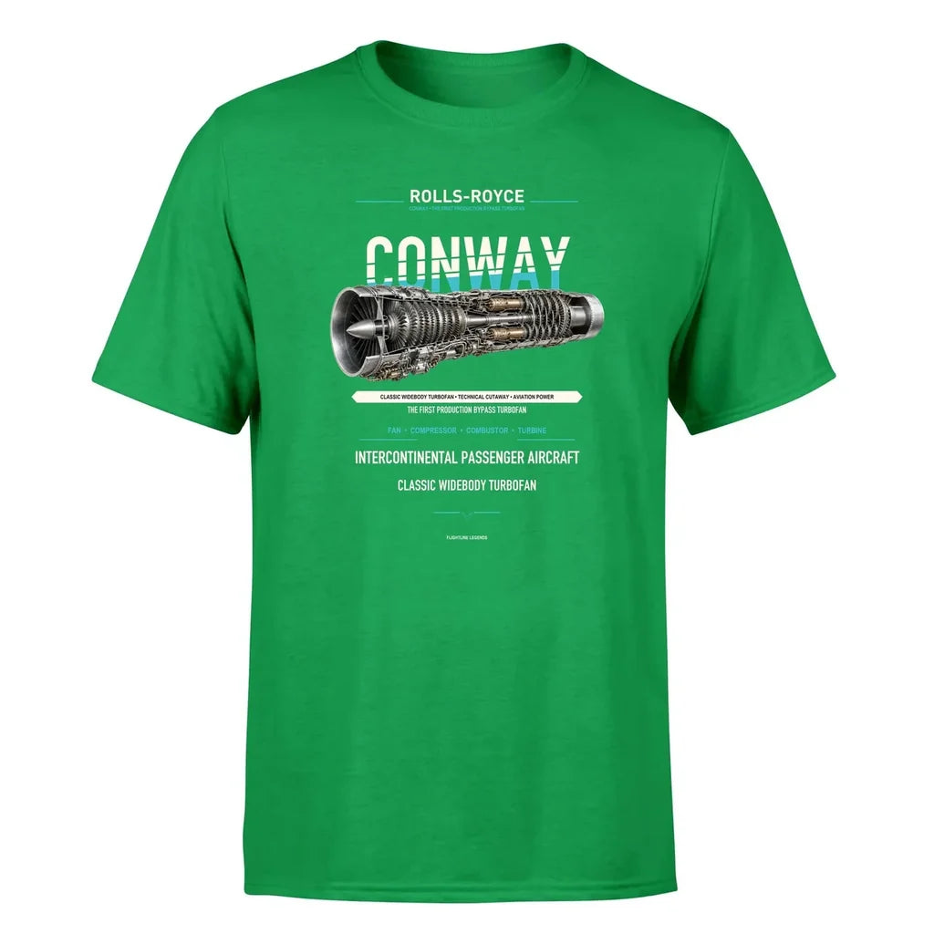 CONWAY design on green single side