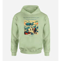 Thumbnail for VINTAGE G4287 - The Powder Morning Lift - Premium Hoodie design on lightgreen premium