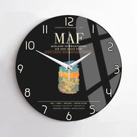 Thumbnail for Midland International Air and Space Port MAF Wall-Clock No-Frame - Black