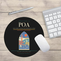 Thumbnail for Porto Alegre - Salgado Filho International Airport POA Mouse-Pad Round - Black