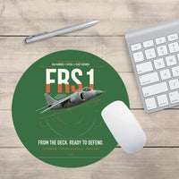 Thumbnail for British Aerospace Sea Harrier FRS.1 design on green round mouse pad
