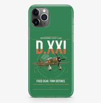 Thumbnail for Fokker D.XXI — Dutch LVA aircraft 221 design on green magsafe iphone case, for iPhone Pro Max