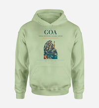 Thumbnail for Genoa Cristoforo Colombo Airport (GOA) design on light green hoodie single-side print