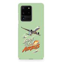 Thumbnail for Born To Fly Airbus design on samsung case - light green