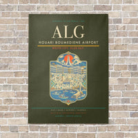 Thumbnail for Houari Boumediene Airport ALG - Canvas No Frame - Green Army