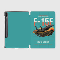 Thumbnail for F-15E Strike Eagle design on turquoise samsung tablet tablet case