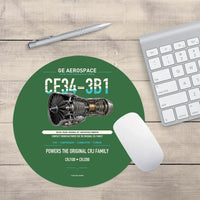 Thumbnail for CF34-3B1 design on green round mouse pad