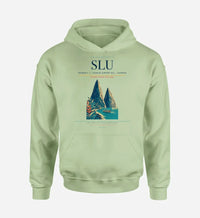 Thumbnail for George F. L. Charles Airport (SLU) design on light green hoodie single-side print
