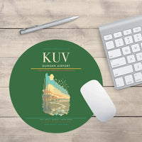 Thumbnail for Gunsan Airport (KUV) design on green round mouse pad