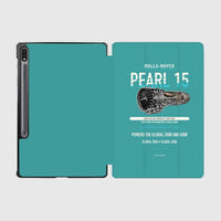 Thumbnail for PEARL 15 design on turquoise samsung tablet tablet case