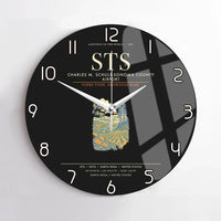 Thumbnail for Charles M. SchulzSonoma County Airport Santa Rosa STS Wall-Clock No-Frame - Black