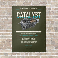 Thumbnail for CATALYST vertical canvas print - no frame - green army background