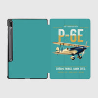 Thumbnail for Curtiss P-6E Hawk design on turquoise samsung tablet tablet case