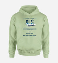 Thumbnail for Cessna Citation XLS design on light green double-side hoodie, single-side print