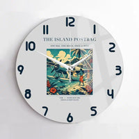 Thumbnail for VINTAGE G4154 - The Island Postbag - Designed Wall Clocks design on lightgray no-frame