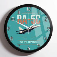 Thumbnail for RA-5C Vigilante design on turquoise framed wall clock