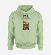 Thumbnail for Pantelleria Airport (PNL) design on light green hoodie single-side print