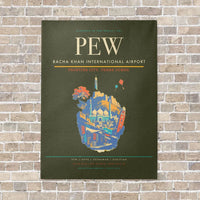 Thumbnail for Bacha Khan International Airport PEW - Canvas No Frame - Green Army