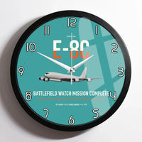 Thumbnail for E-8C Joint STARS design on turquoise framed wall clock