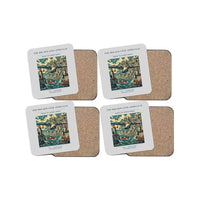 Thumbnail for The Breakwater Approach - Designed Coasters design on light gray 4-pieces-set