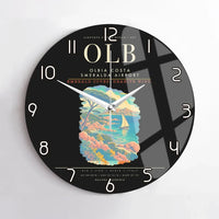 Thumbnail for Olbia Costa Smeralda Airport OLB Wall-Clock No-Frame - Black